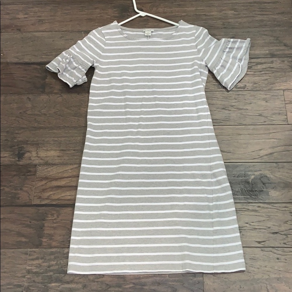 Striped J crew dress
